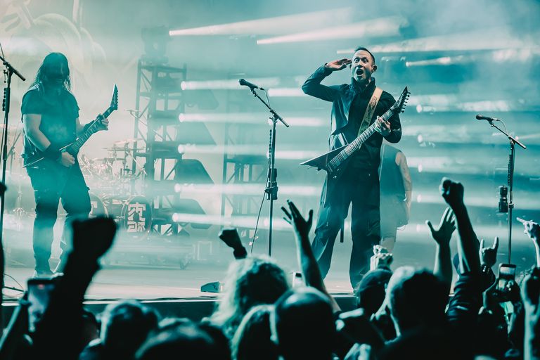 Trivium performing live at AEC Theatre in Adelaide